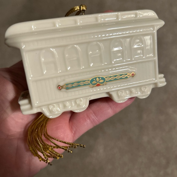 Lenox Christmas Ornament Yuletide Express Passenger Car Rare 1991, EUC Vintage - Picture 11 of 11